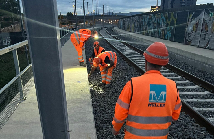 Müller Gleisbau - Chantier Muttenz