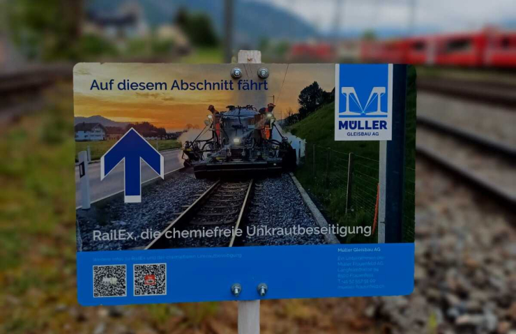 Chemiefreie Unkrautbeseitigung mit RailEx