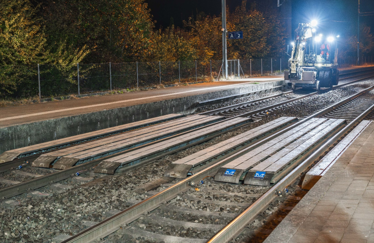 Kleinhilfsbrücken zur Sicherung der SBB- Doppelspurlinie