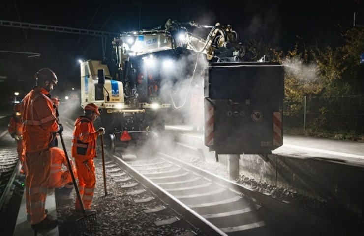 Kleinhilfsbrücken zur Sicherung der SBB- Doppelspurlinie