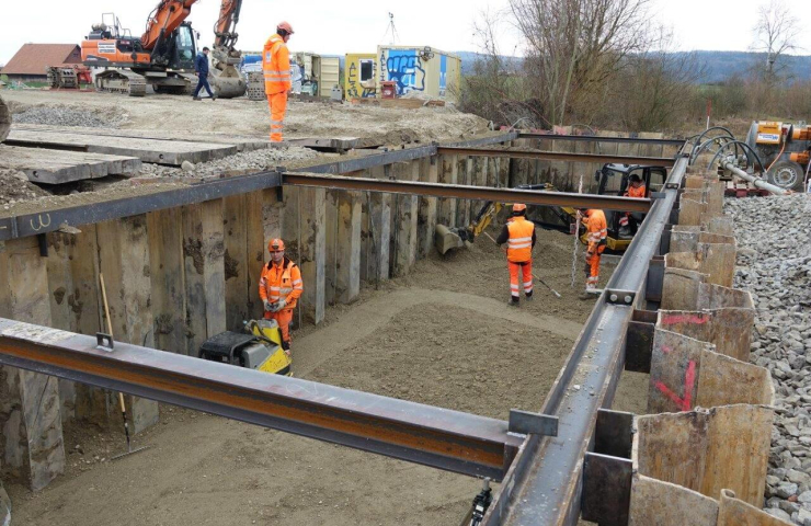 Erstellung des Durchlasses am Klostergraben in Dübendorf