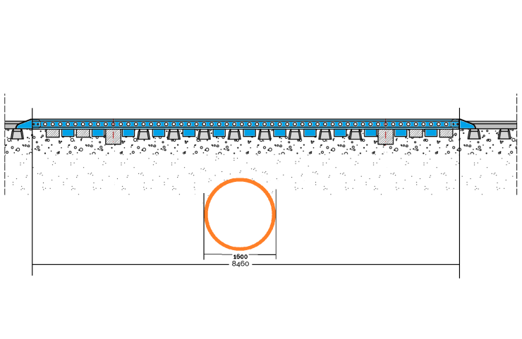 Kleinhilfsbrücken zur Sicherung der SBB- Doppelspurlinie